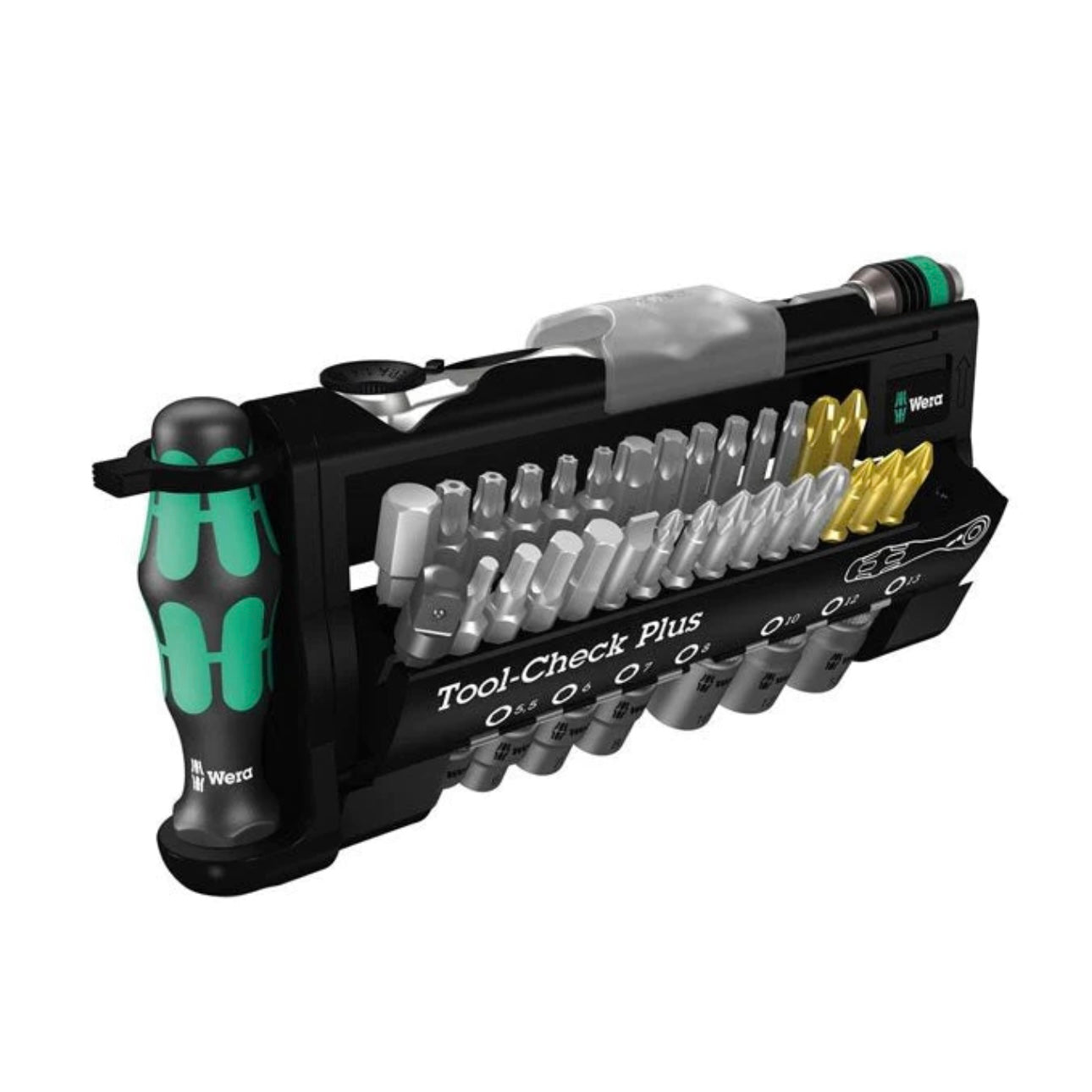 WERA TOOL-CHECK PLUS BIT RATCHET SET + SOCKETS (METRIC)
